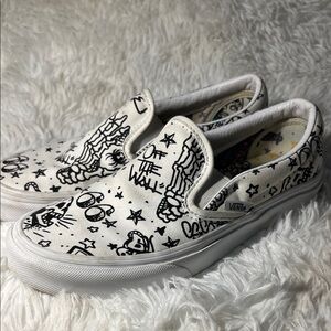 Vans classic Slip-On Shoes u-color tattoo edition
